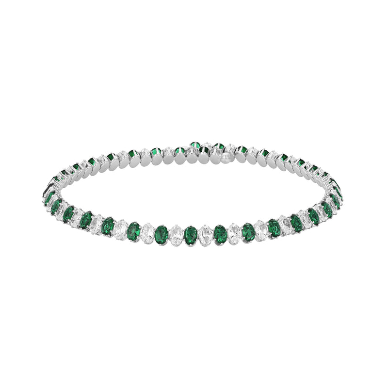 ESOTERIC CHOKER EMERALD AND WHITE