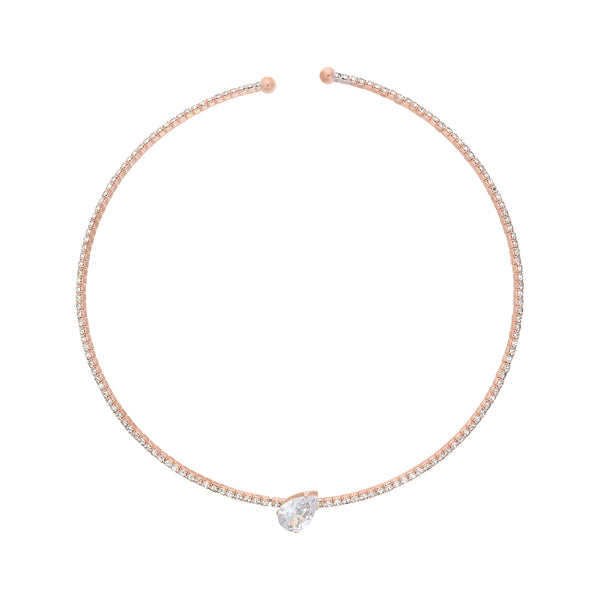 RESURRECTION CHOKER ROSE GOLD AND WHITE