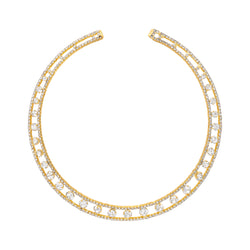 LEGACY CHOKER YELLOW GOLD AND WHITE