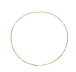 INNER LIGHT CHOKER YELLOW GOLD AND WHITE